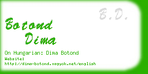 botond dima business card